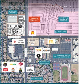 Plus de détails pour 4710 S Val Vista Dr, Gilbert, AZ - Terrain à vendre