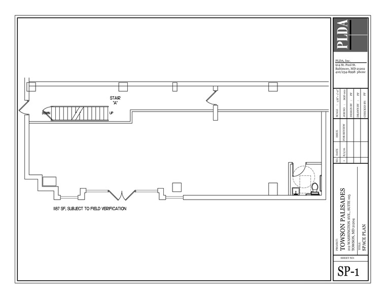 212 Washington Ave, Towson, MD à louer - Plan de site - Image 1 de 2