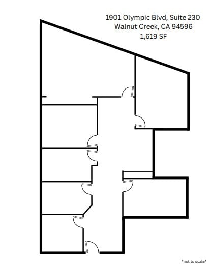 1901 Olympic Blvd, Walnut Creek, CA à louer Plan d’étage- Image 1 de 1