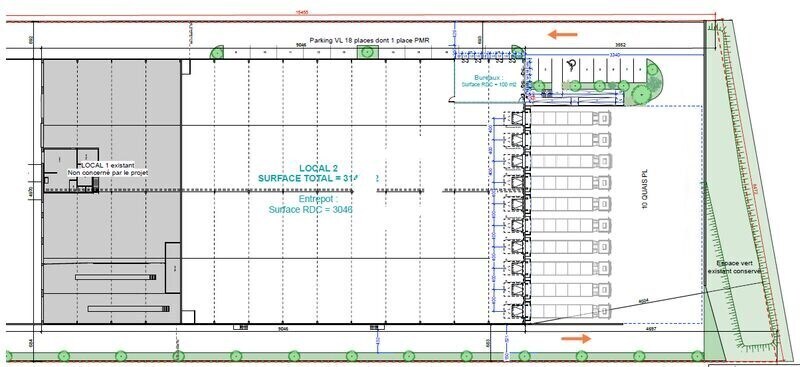 Flex in Le Blanc-Mesnil for lease - Site Plan - Image 2 of 2