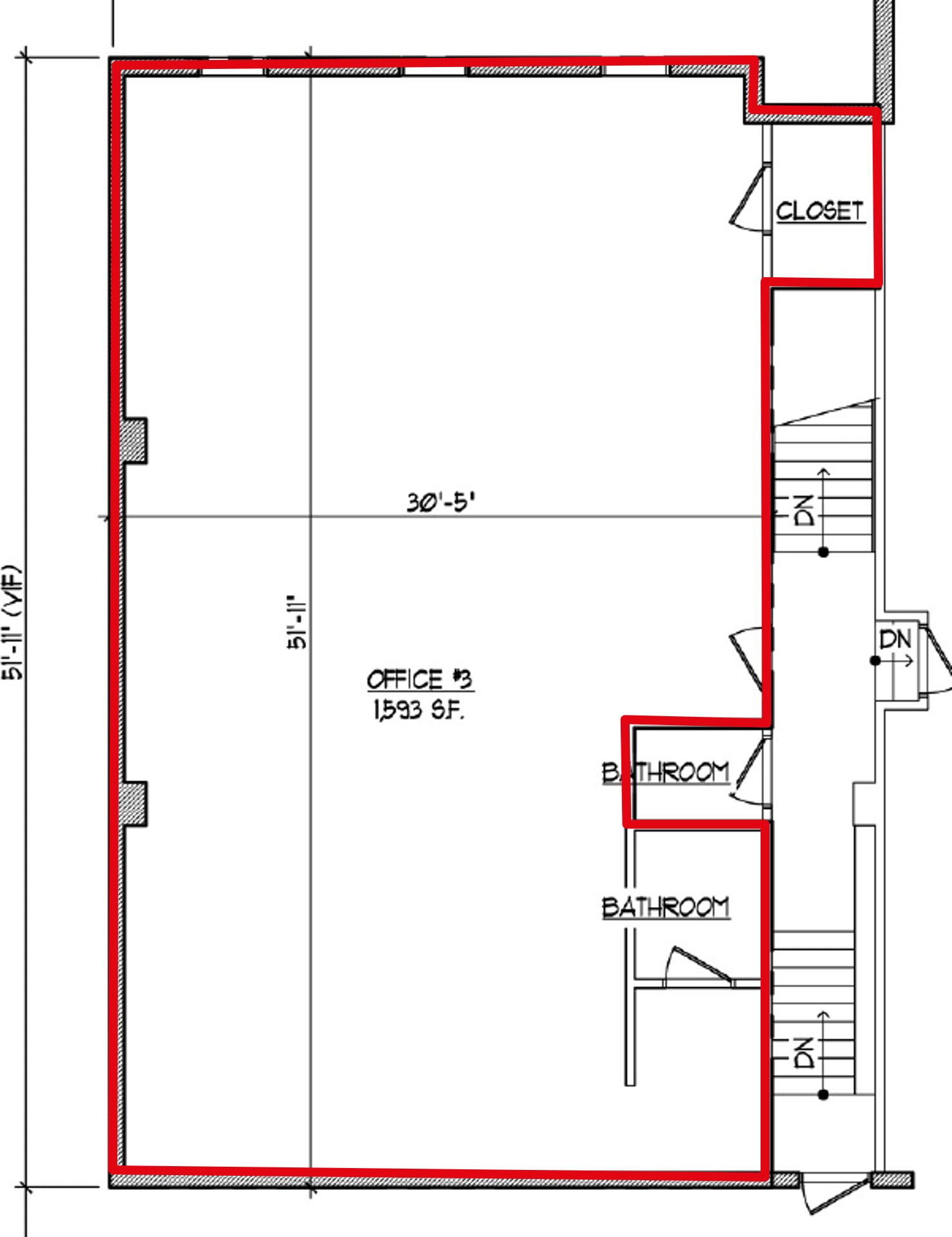 40 Main St, Madison, NJ à louer Plan d’étage- Image 1 de 4