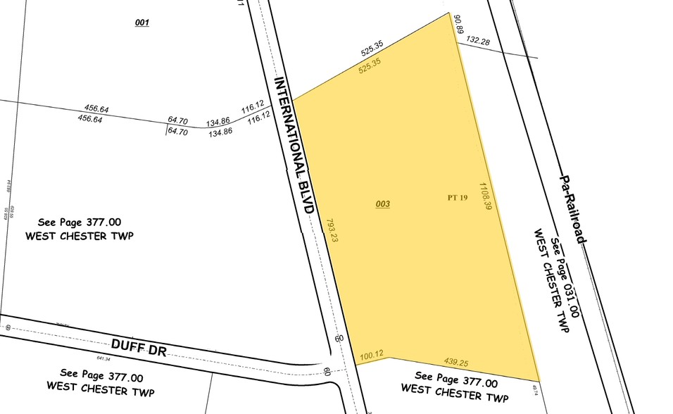 9842 International Blvd, West Chester, OH à vendre - Plan cadastral - Image 1 de 1