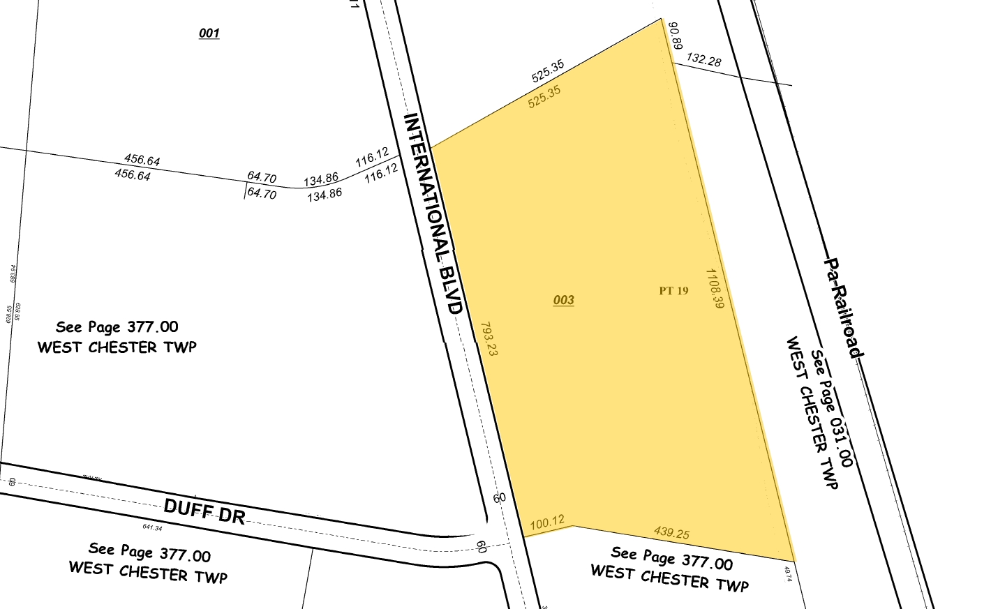 9842 International Blvd, West Chester, OH à vendre Plan cadastral- Image 1 de 1