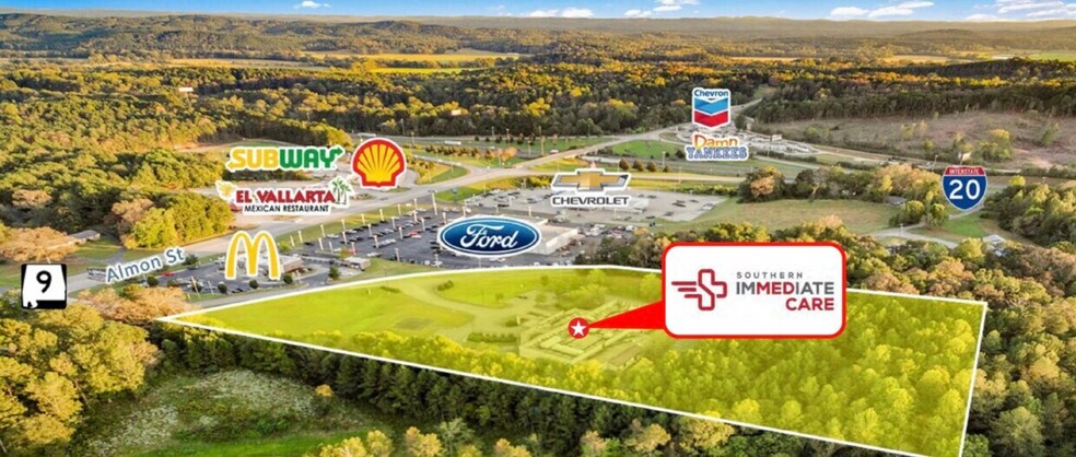 150 Tompkins St, Heflin, AL à vendre - Aérien - Image 2 de 4