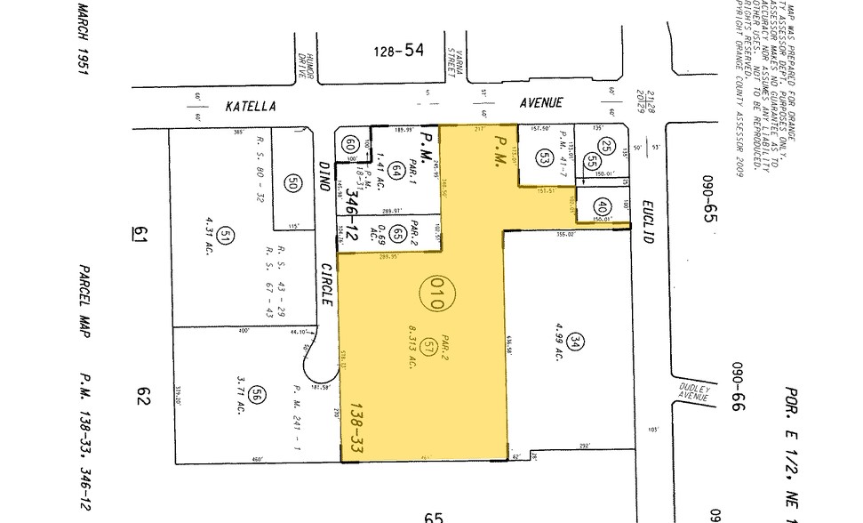 10870 Katella Ave, Garden Grove, CA à vendre - Plan cadastral - Image 1 de 1