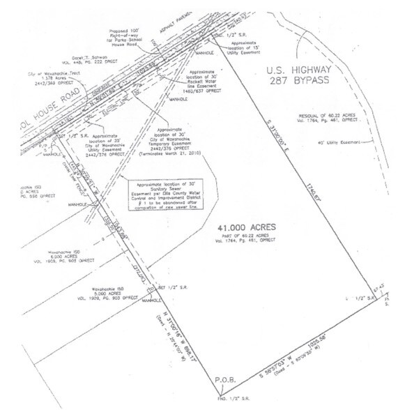 Parks School House Rd, Waxahachie, TX à vendre - Plan cadastral - Image 3 de 3