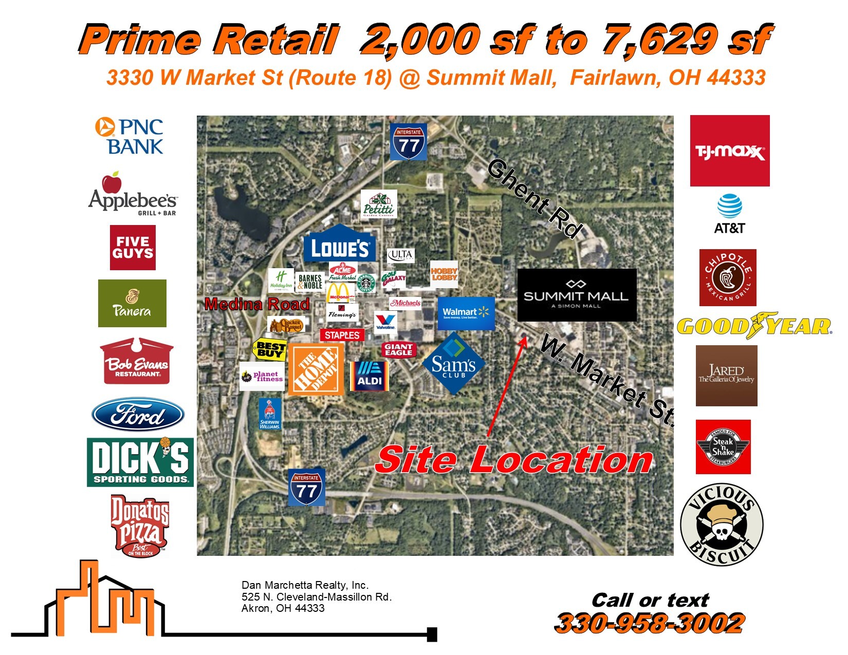 3320 W Market St, Fairlawn, OH for lease Aerial- Image 1 of 2