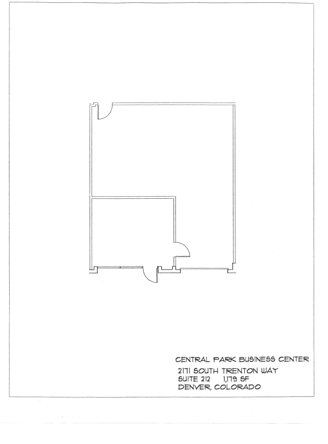 2171 S Trenton Way, Denver, CO for lease Floor Plan- Image 1 of 1