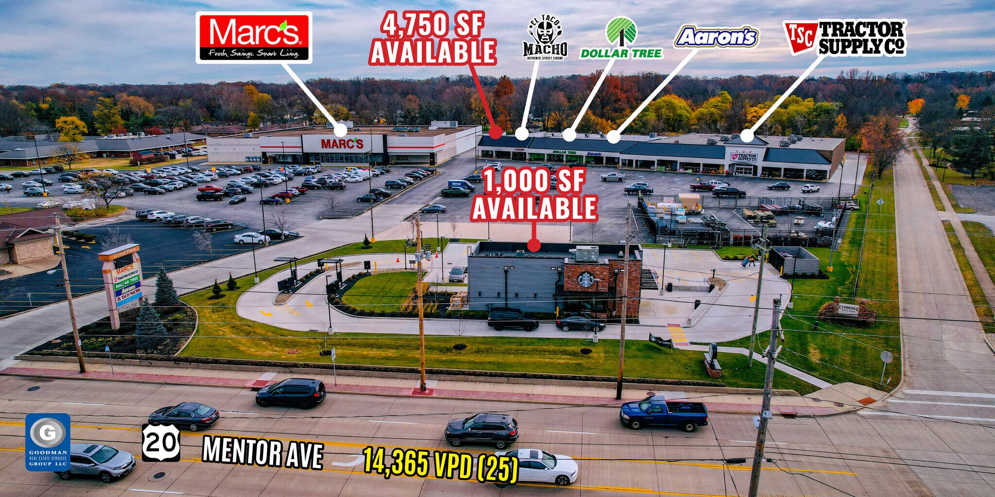 1605-1625 Mentor Ave, Painesville, OH for lease Building Photo- Image 1 of 6