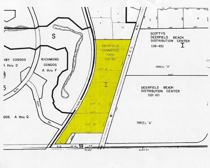 406-442 SW 12th Ave, Deerfield Beach, FL à louer - Plan cadastral - Image 2 de 6