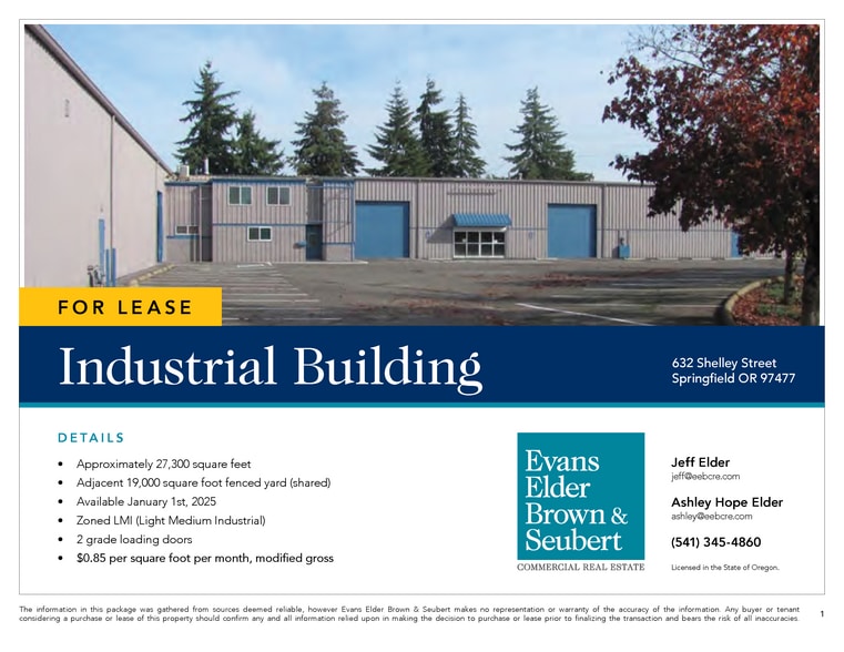 632 Shelley St, Springfield, OR for lease - Building Photo - Image 2 of 5