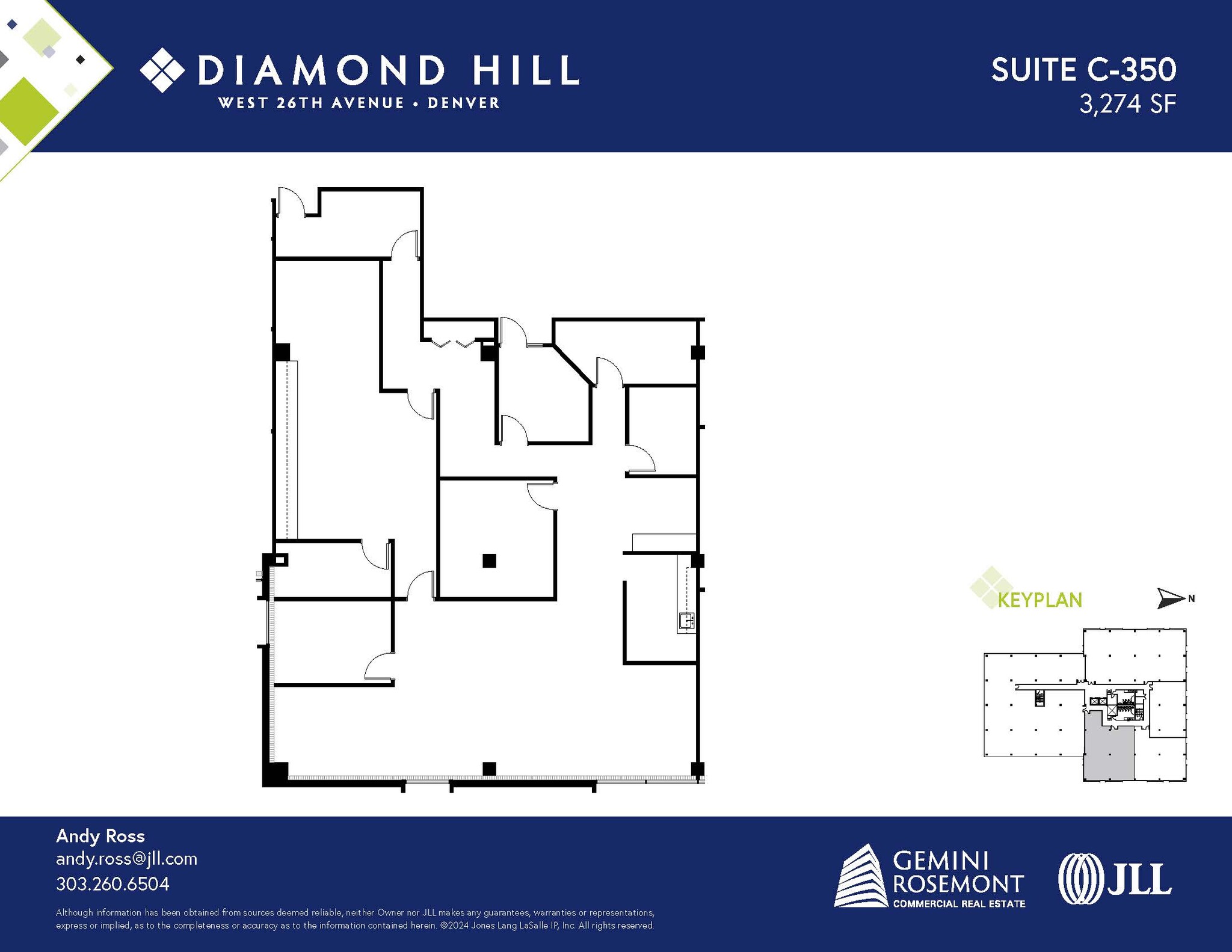 2490 W 26th Ave, Denver, CO à louer Plan d’étage- Image 1 de 2