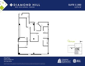 2490 W 26th Ave, Denver, CO à louer Plan d’étage- Image 1 de 2