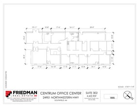 24901 Northwestern Hwy, Southfield, MI à louer Plan d’étage- Image 1 de 1