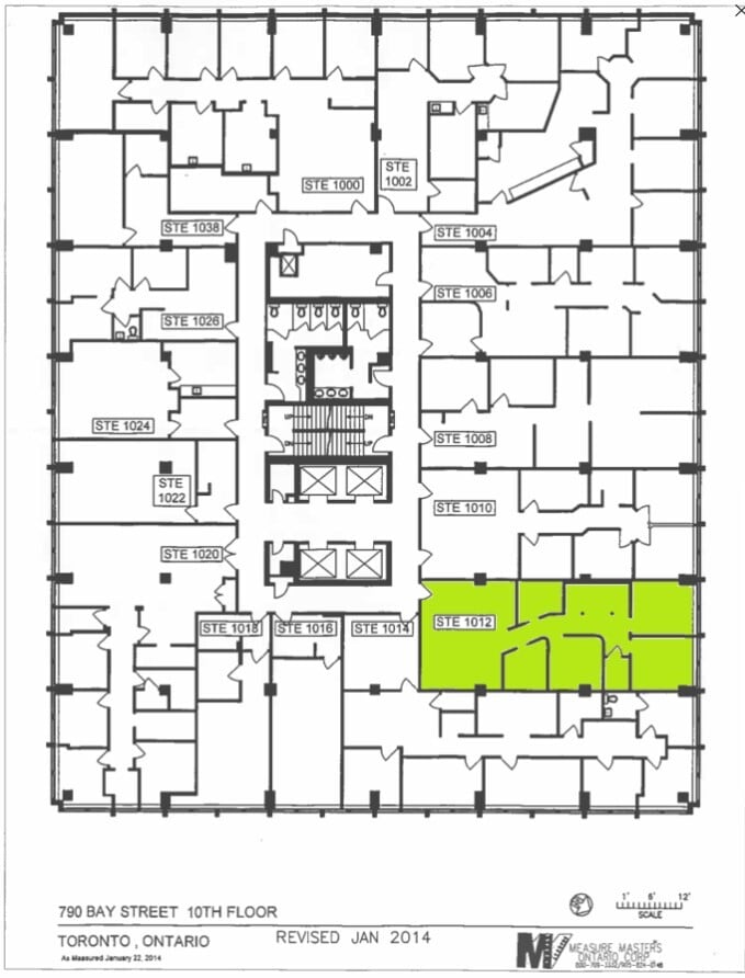 790 Bay St, Toronto, ON for lease Floor Plan- Image 1 of 1