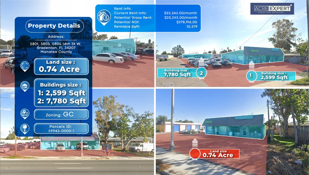 5801 14th St W, Bradenton, FL à vendre - Photo du bâtiment - Image 1 de 1