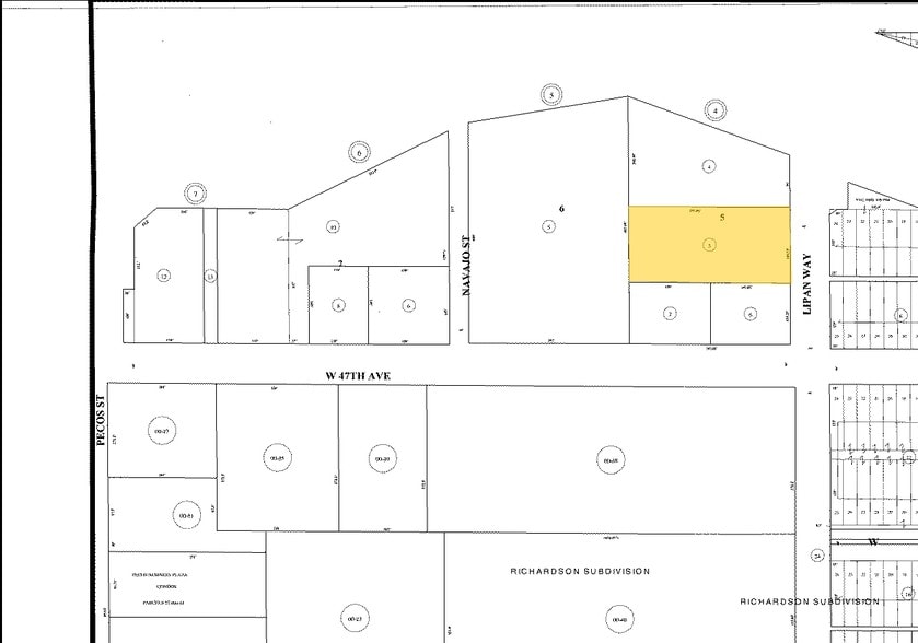 4725-4745 Lipan St, Denver, CO for lease - Plat Map - Image 2 of 10
