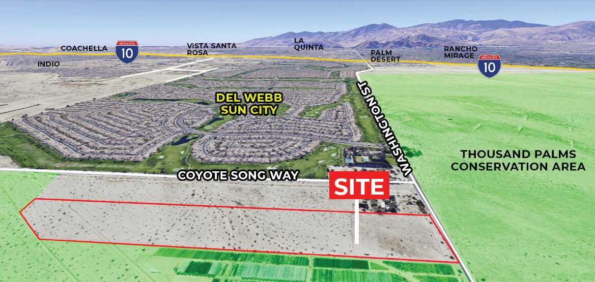 34380 Washington Street, Palm Desert, CA à vendre Aérien- Image 1 de 3