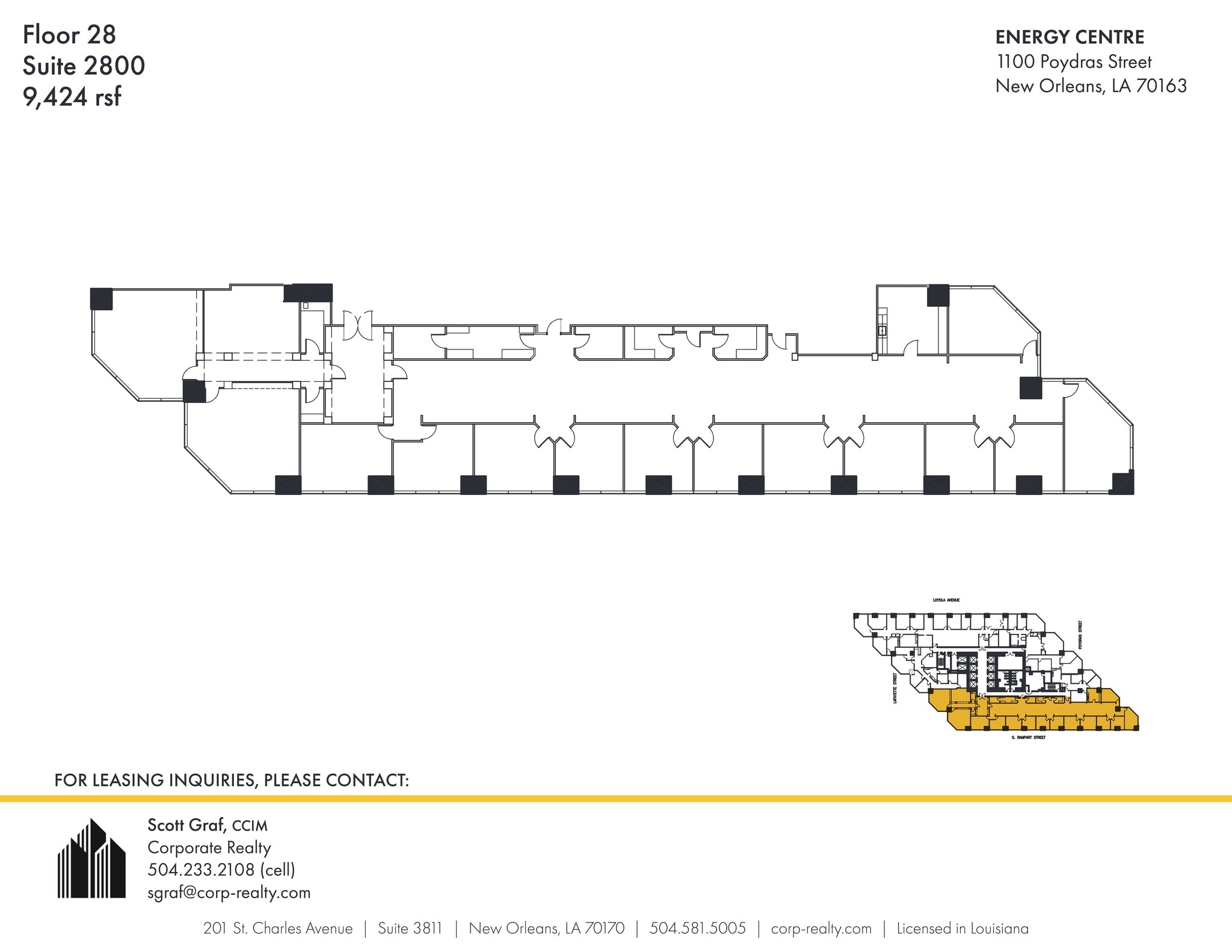 1100 Poydras St, New Orleans, LA for lease Site Plan- Image 1 of 1