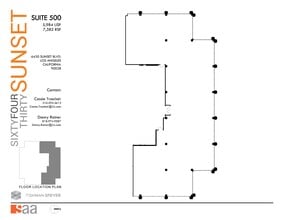 6430 W Sunset Blvd, Los Angeles, CA for lease Floor Plan- Image 1 of 1
