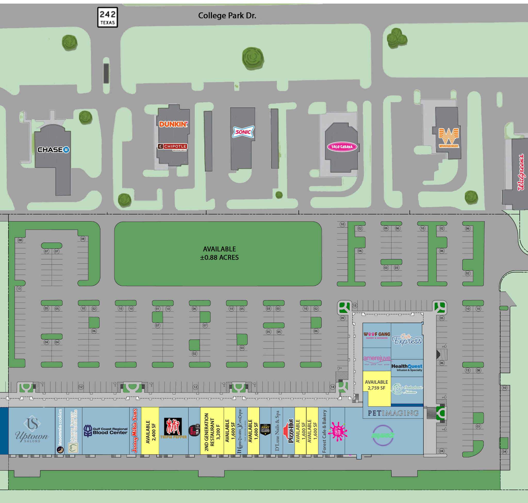 3091 College Park Dr, The Woodlands, TX for lease Site Plan- Image 1 of 1