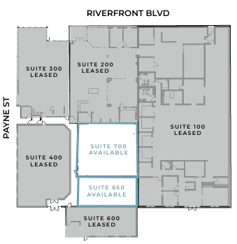 921 N Riverfront Blvd, Dallas, TX à louer Plan d’étage- Image 1 de 2