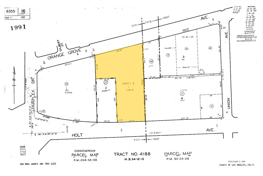 1993-1995 W Holt Ave, Pomona, CA à louer - Plan cadastral - Image 2 de 4