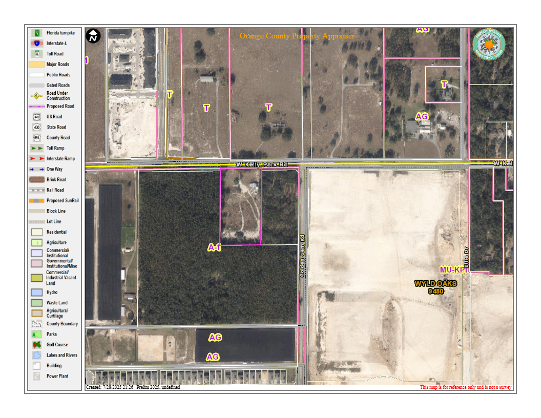 4056 W Kelly Park Rd, Apopka, FL for sale Aerial- Image 1 of 2