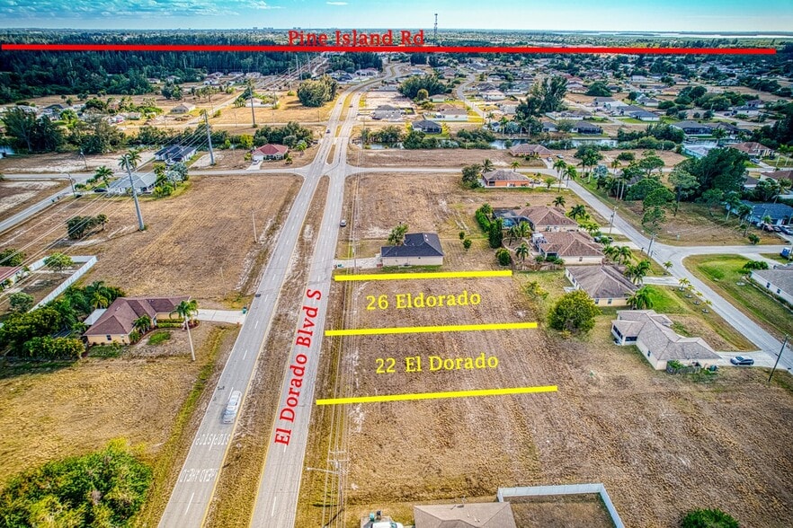 22-26 El Dorado Blvd. S., Cape Coral, FL à vendre - Aérien - Image 3 de 7