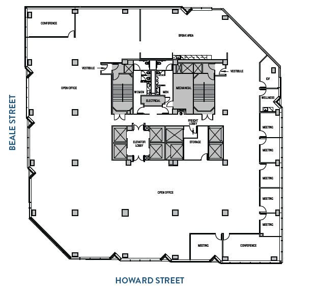 301 Howard St, San Francisco, CA for lease Floor Plan- Image 1 of 1
