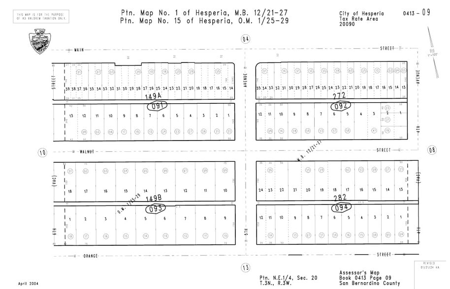 5 Vacant Lots portfolio of 5 properties for sale on LoopNet.ca - Plat Map - Image 3 of 5