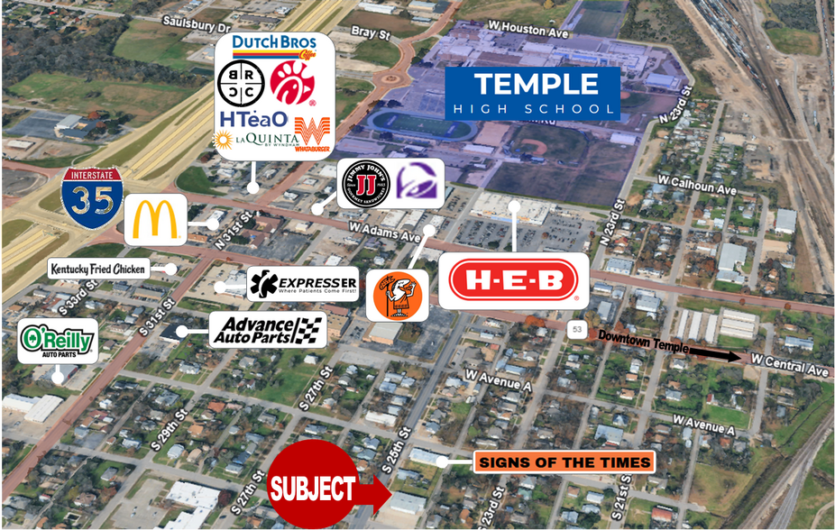409 S 25th St, Temple, TX for lease - Building Photo - Image 2 of 2