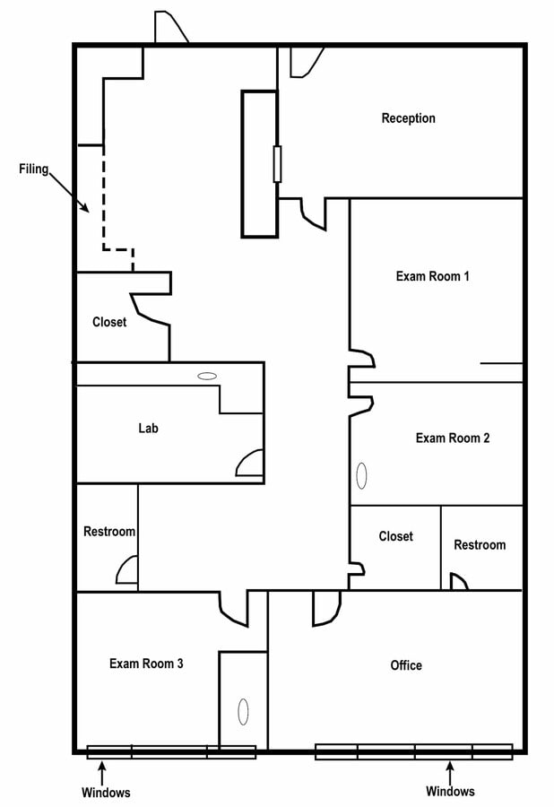 7605 Forest Ave, Richmond, VA 23229 - Unit 412 -  - Floor Plan - Image 1 of 6