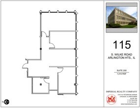 115 S Wilke Rd, Arlington Heights, IL à louer Plan d  tage- Image 1 de 6