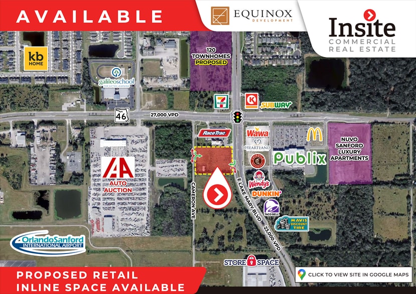 2531 Cameron Ave, Sanford, FL à louer - Aérien - Image 1 de 2
