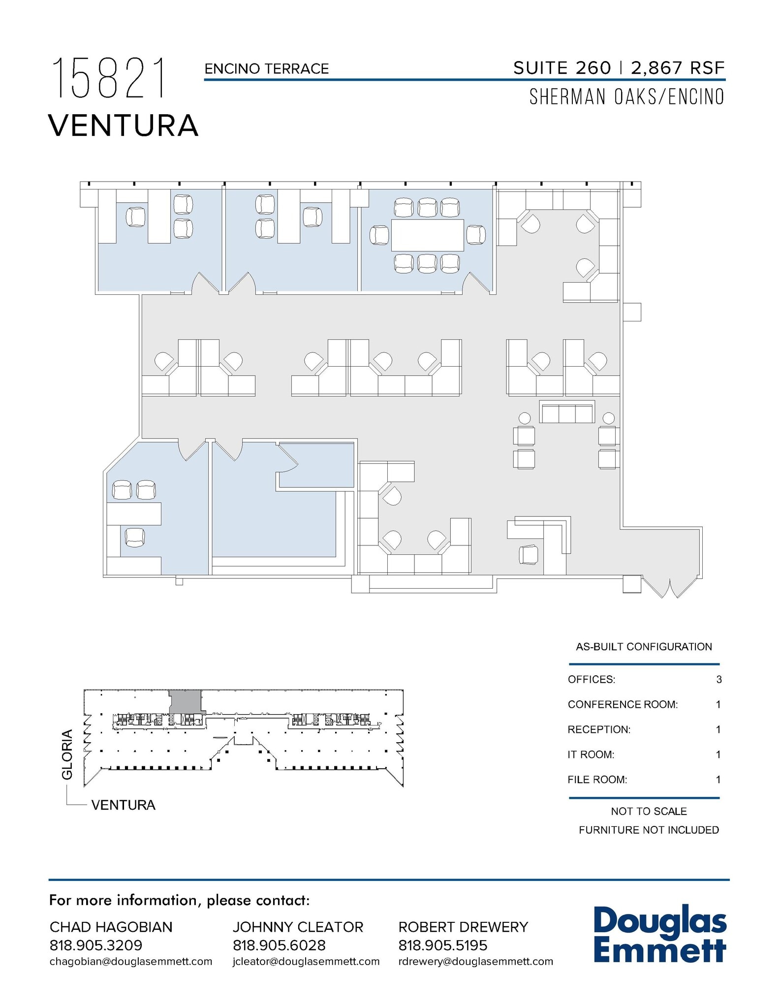 15821 Ventura Blvd, Encino, CA for lease Floor Plan- Image 1 of 1