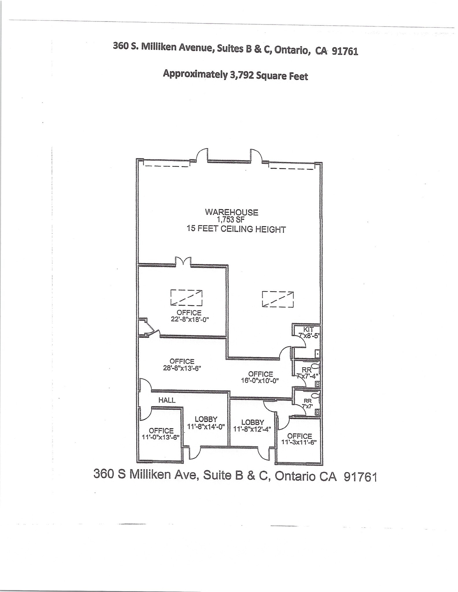 402 S Milliken Ave, Ontario, CA for lease Site Plan- Image 1 of 7