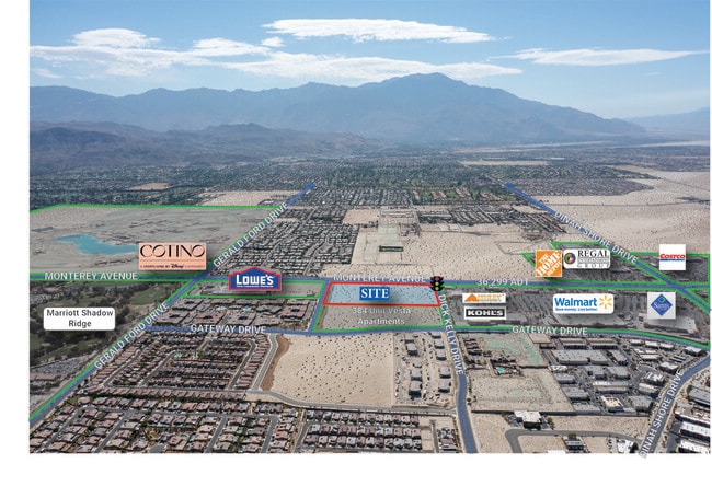 Plus de détails pour SEC Monterey Ave & Dick Kelly Dr, Palm Desert, CA - Terrain à vendre