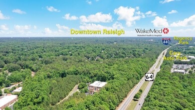 160 MacGregor Pines Dr, Cary, NC - Aerial map view