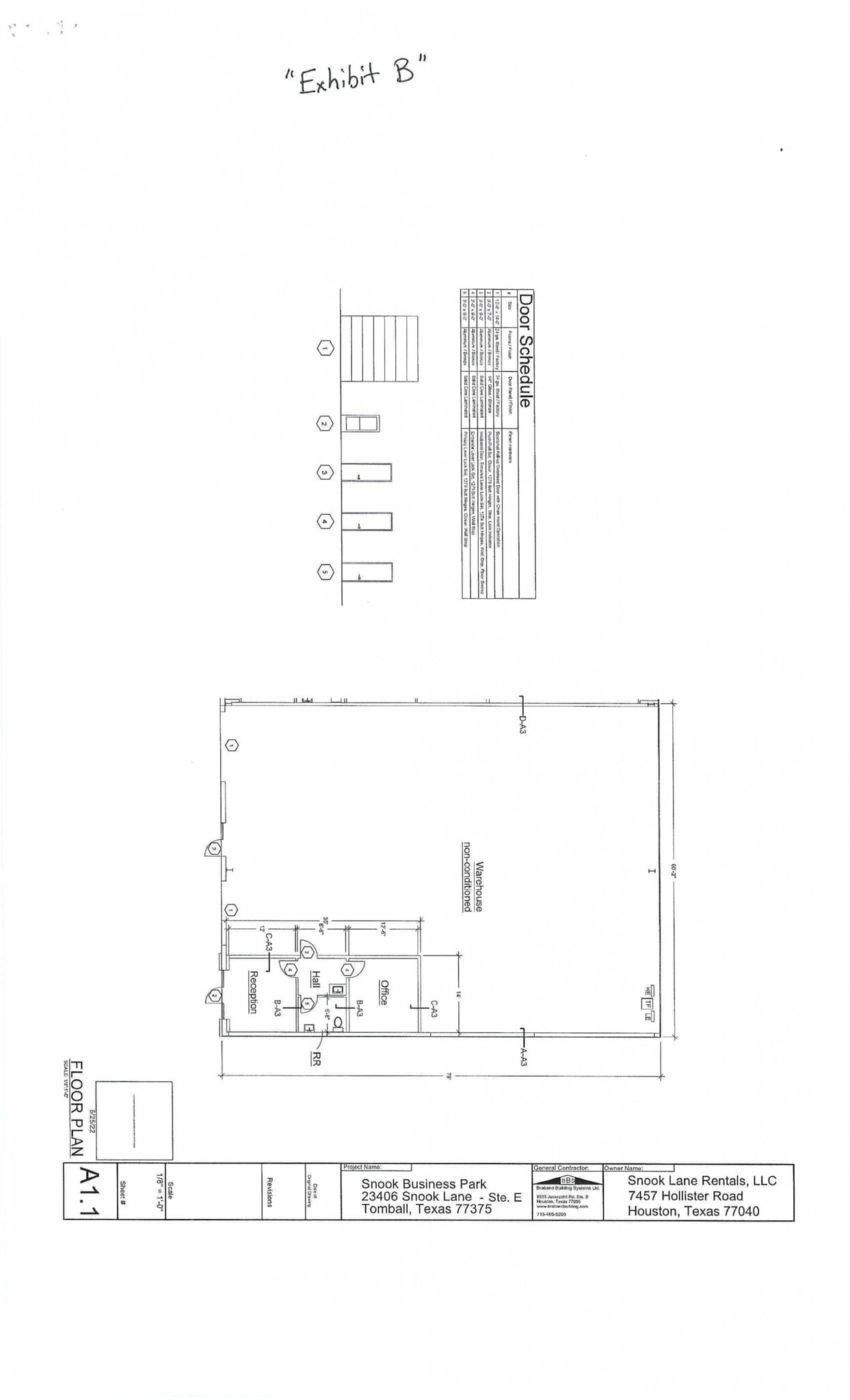 23406 Snook Ln, Tomball, TX for lease Site Plan- Image 1 of 2