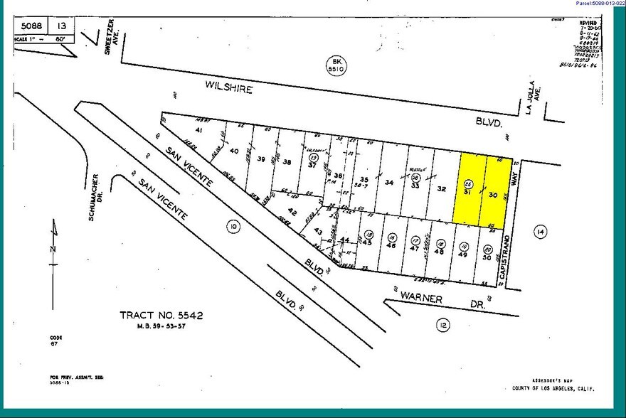 6404 Wilshire Blvd, Los Angeles, CA à louer - Plan cadastral - Image 2 de 29