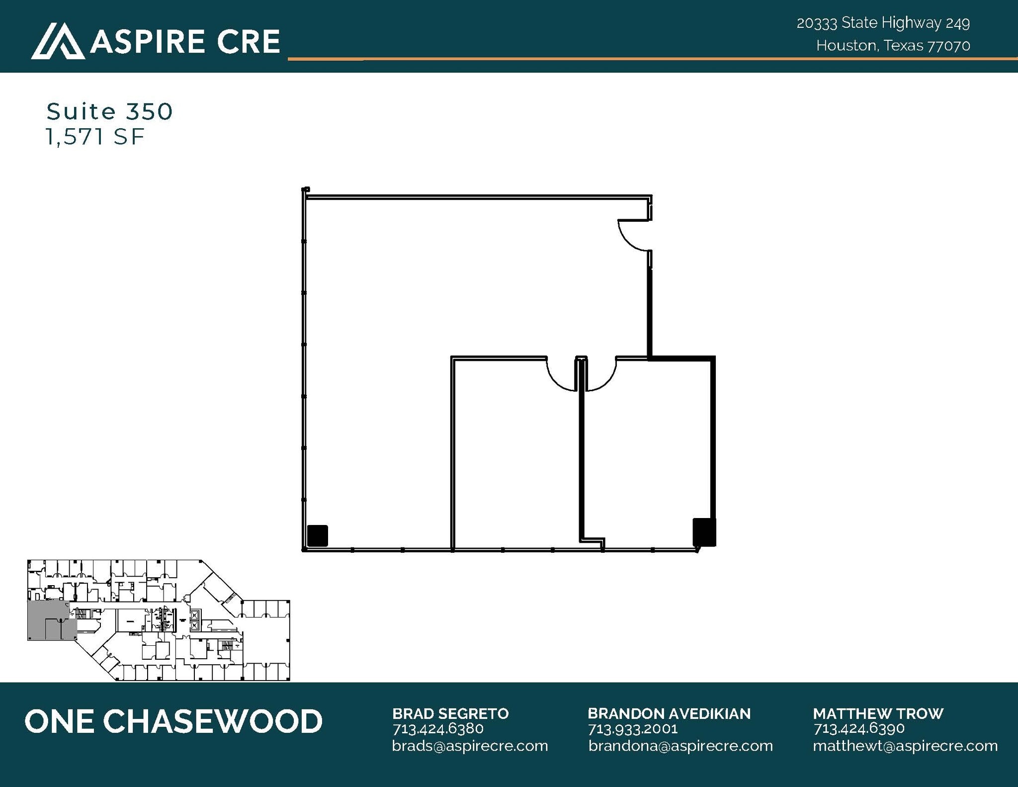 20333 State Highway 249, Houston, TX for lease Interior Photo- Image 1 of 2