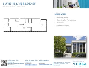 280 Shuman Blvd, Naperville, IL à louer Plan d’étage- Image 2 de 2