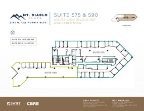 2185 N California Blvd, Walnut Creek, CA for lease Floor Plan- Image 1 of 1