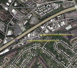 2285-2412 Wyandotte Rd, Willow Grove, PA - Aerial map view