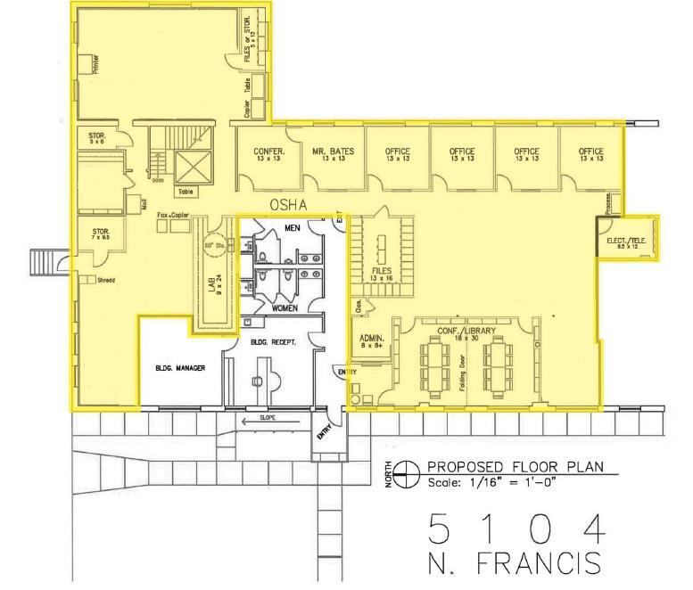 5116-524 N Shartel Ave, Oklahoma City, OK à louer Plan d’étage- Image 1 de 1