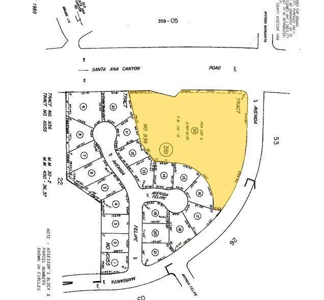 5500 E Santa Ana Canyon Rd, Anaheim, CA for lease - Plat Map - Image 2 of 6