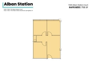 7426-7432 Alban Station Blvd, Springfield, VA for lease Floor Plan- Image 1 of 1