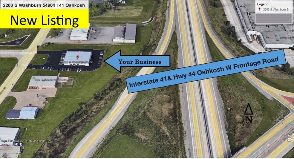2200 S Washburn St, Oshkosh, WI à louer - Aérien - Image 2 de 11