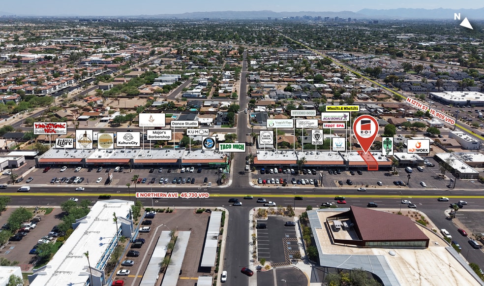1227-1261 E Northern Ave, Phoenix, AZ for lease - Building Photo - Image 2 of 5